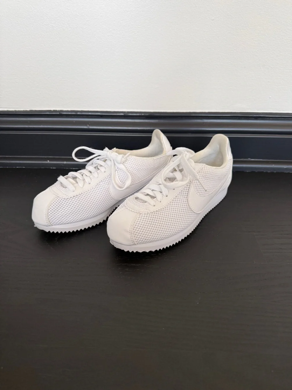 Nike White Low-Top Mesh daybreak Sneakers - Picture 1 of 8